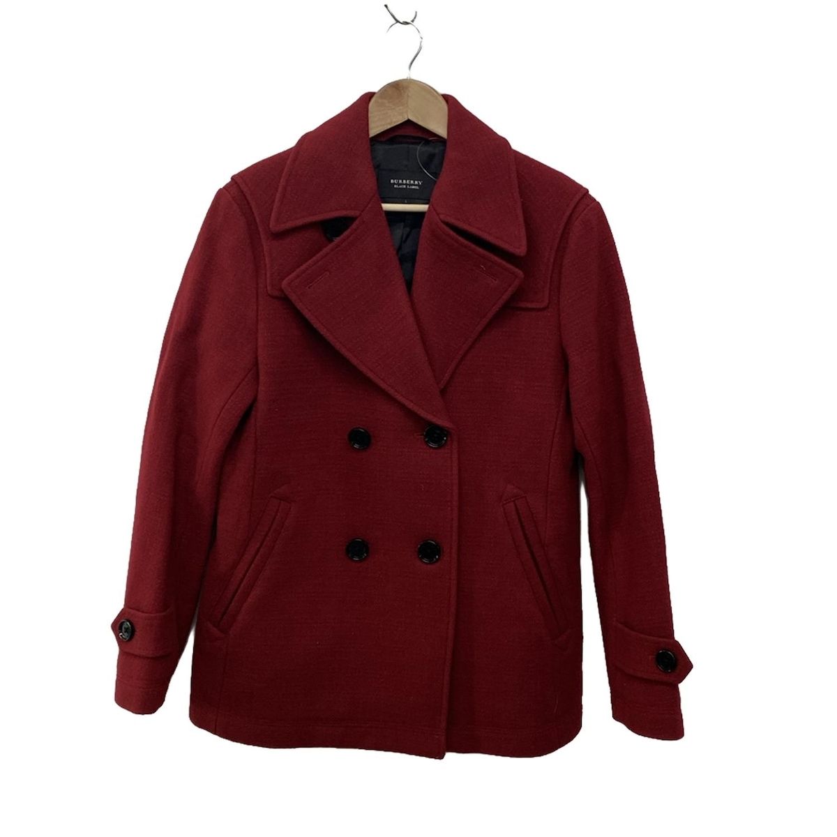 Burberry Black Label バーバリーブラックレーベル Pコート サイズL メンズ - レッド 長袖|冬