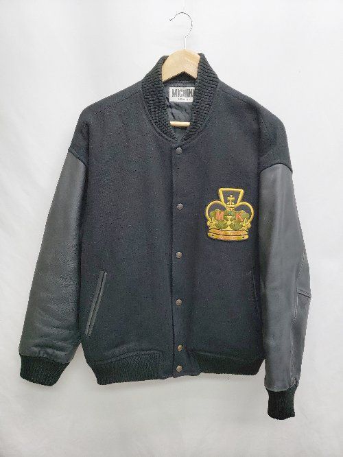 ◇ MICHIKO LONDON ミチコロンドン レザー 長袖 スタジャン サイズF