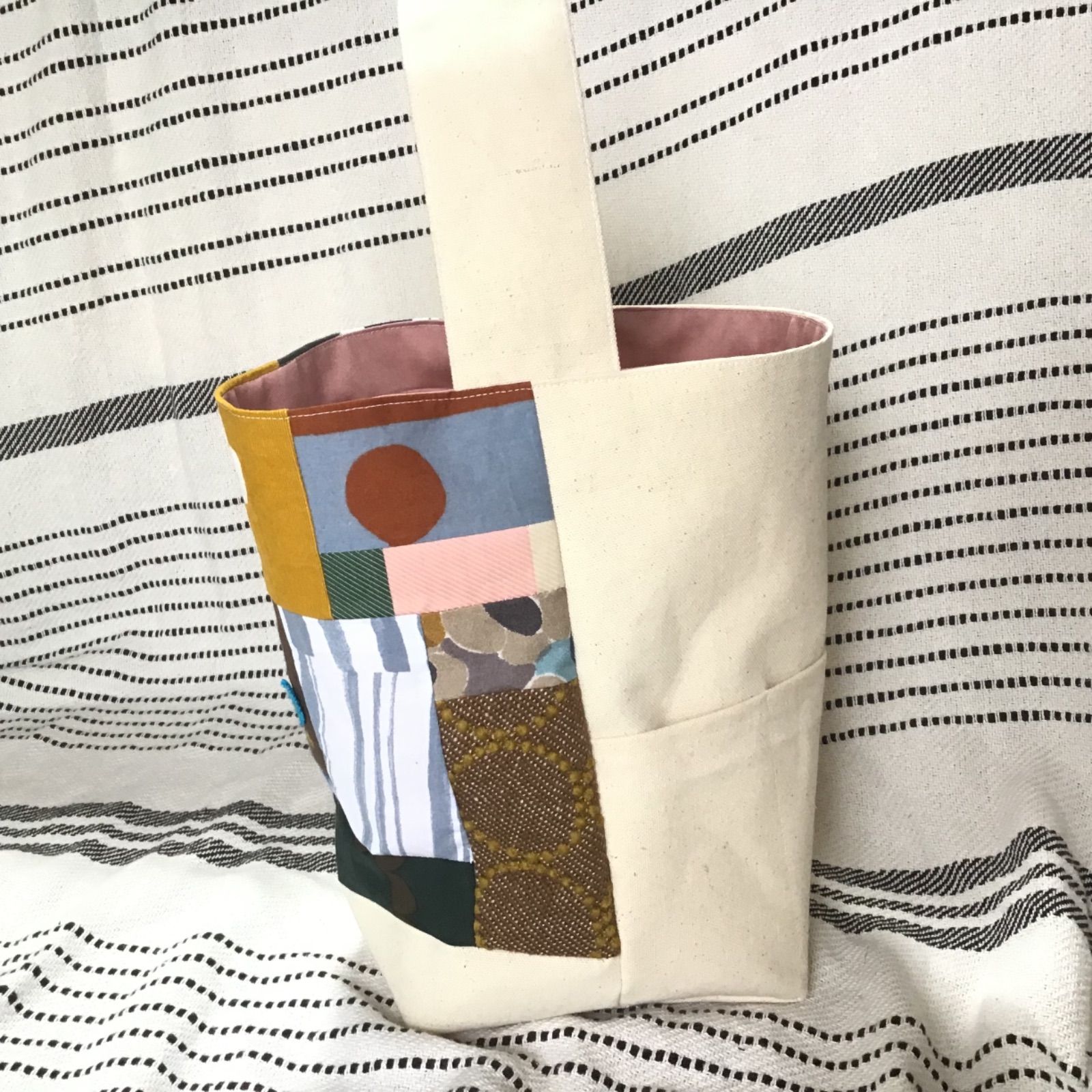 ミナペルホネン バケツバッグ ハンドメイド minaperhonen M - メルカリ