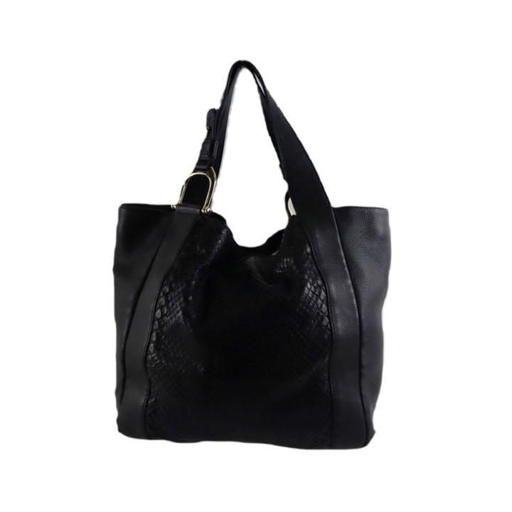 アップビー 美品 GUCCI グッチ 257051 パイソン ホースビット トートバッグ - メルカリ