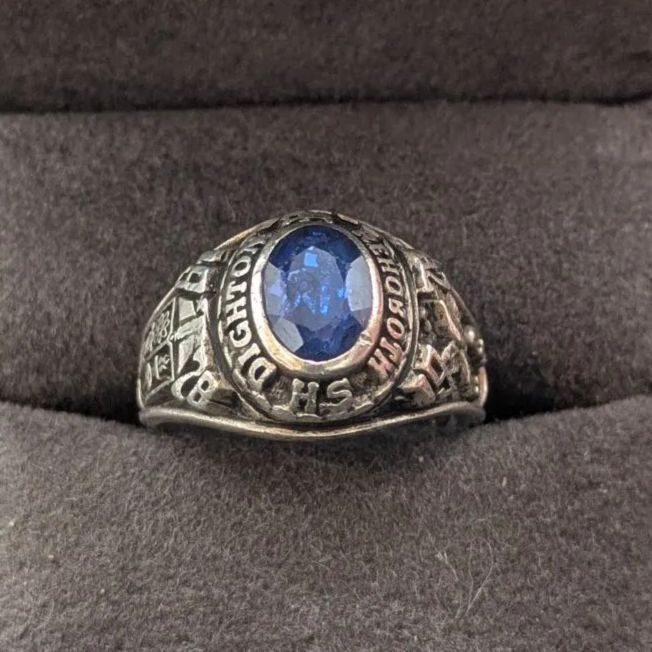 LGB社 スターリングシルバー 925 刻印 1978年 カレッジリング 12号