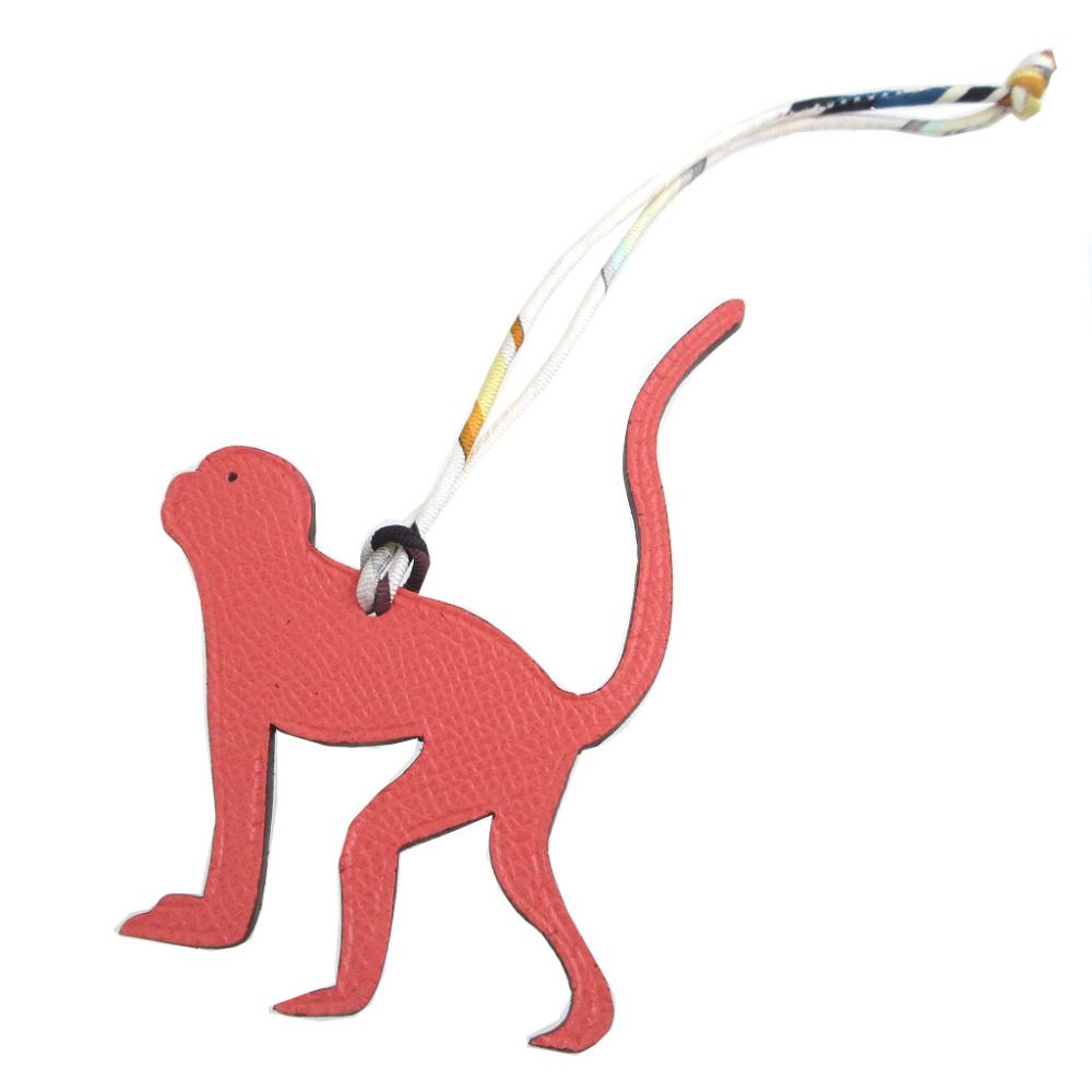 HERMES エルメス プティアッシュチャーム キーホルダー トゴ レディース 中古 エルメス プティアッシュ HERMES バッグチャーム ハート キーホルダー