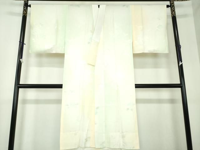 平和屋着物●上質な長襦袢 無双仕立て 舞花地紋 暈し染め 正絹 DAAX4656ps