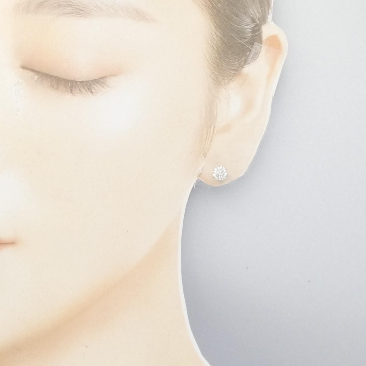 PT/PT900 ダイヤモンド ピアス 0.603CT 0.610CT G-I SI2 Good - メルカリ 