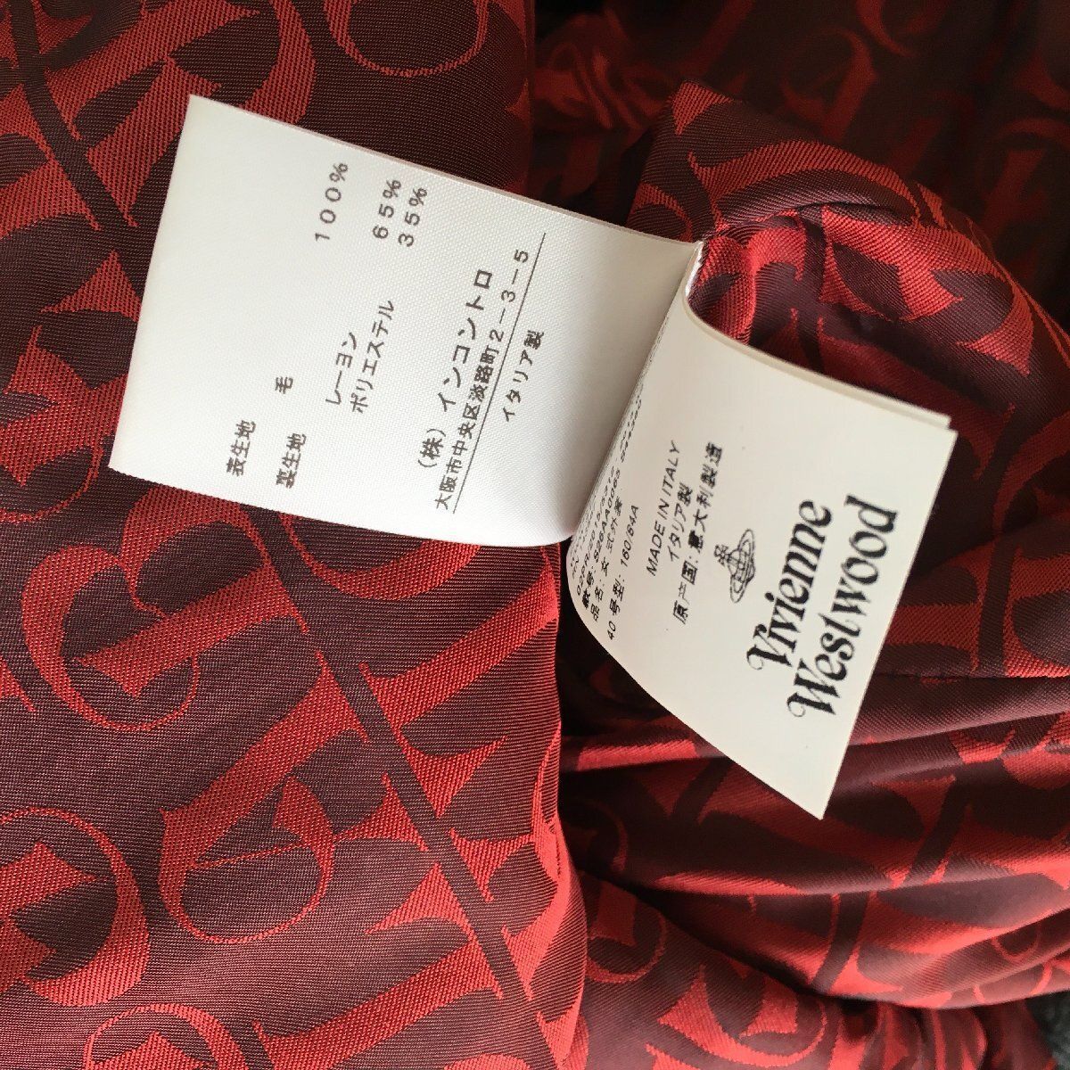 美品 Vivienne Westwoodヴィヴィアンウエストウッド コート40 美品 Vivienne Westwoodヴィヴィアンウエストウッド コート40