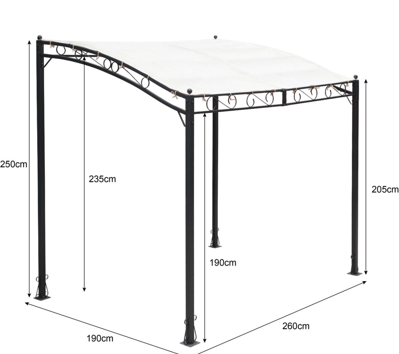 ガゼボ 替え横シェードのみ 洗濯竿 セットできる 横 サンシェード パーゴラ ポーチ テラス 庭園 日よけ 日除け 屋外物干し 目隠し 庭 壁付け テント エクステリア コストコ ikea イケア ガーデン ウッドデッキ オーニング