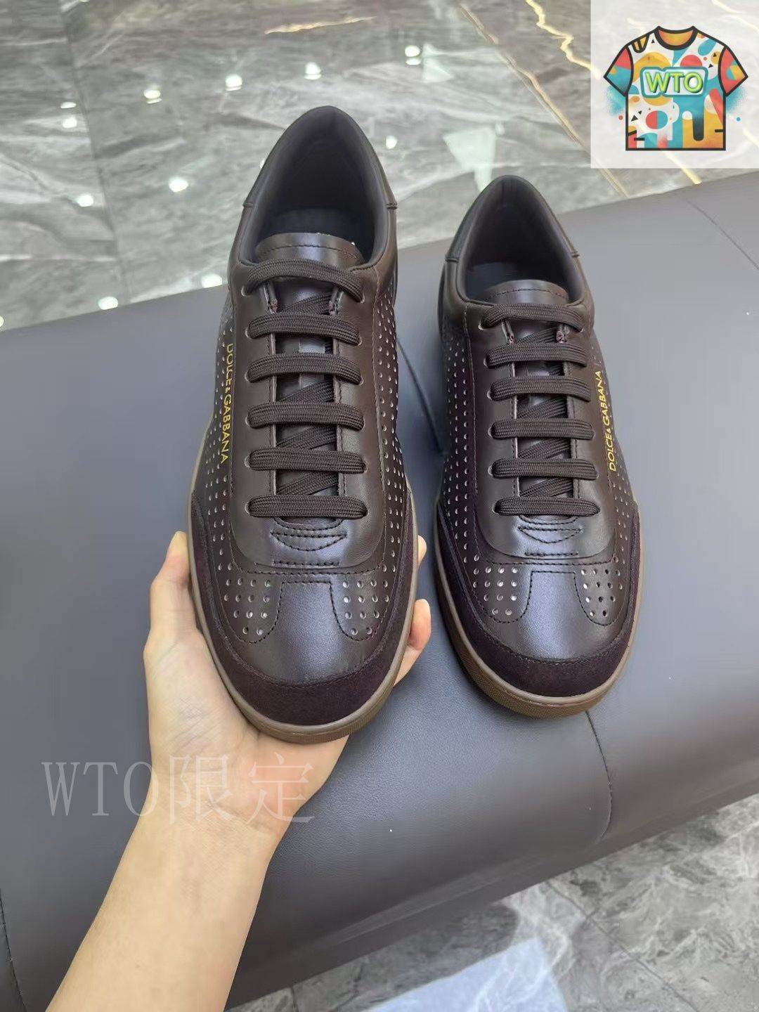 ドルガバ ドルチェアンドガッパーナ DOLCE&GABBANA 革靴 8 1/2 DOLCE＆GABBANA ドルチェ&ガッバーナ ドルガバ スニーカー