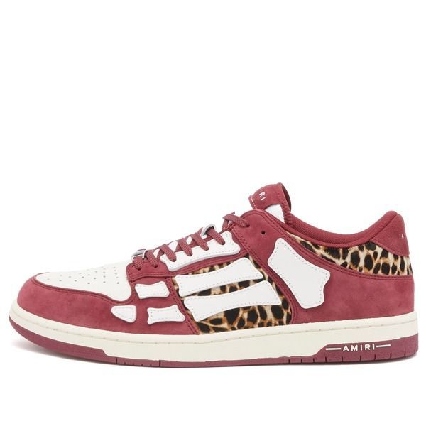 【AMIRI】Skel-Top レオパード ローカットスニーカー Leopard Skel Top Low leather sneakers in multicoloured