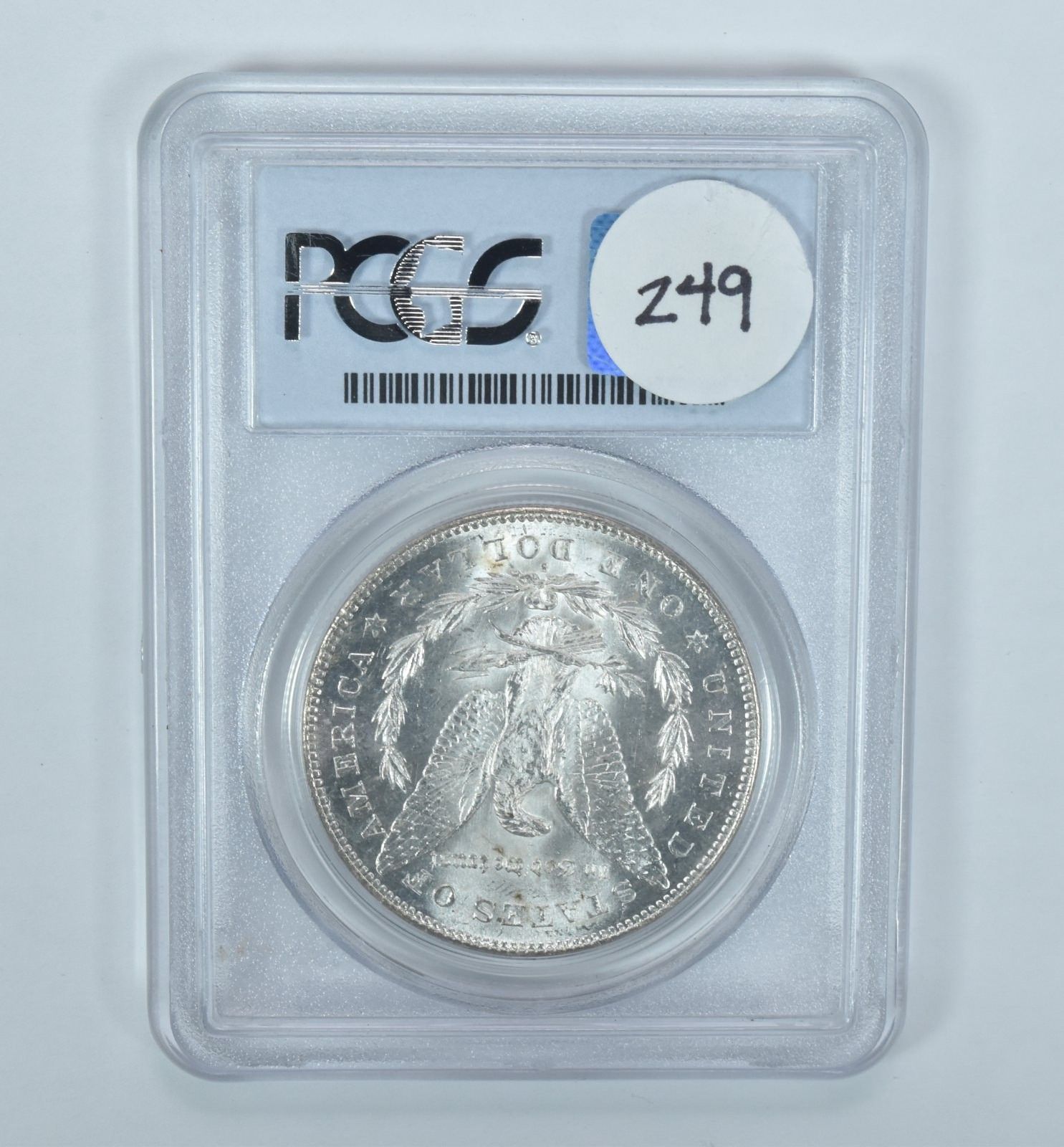「鑑定済み」アメリカ銀貨　プルーフライク　モルガンドラー　PCGS MS64PL 鑑定済み」アメリカ銀貨 プルーフライク モルガンドラー PCGS MS64PL