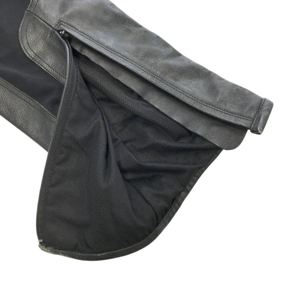 1円】HYOD ヒョウドウ ライディング レザーパンツ ブラック系 L