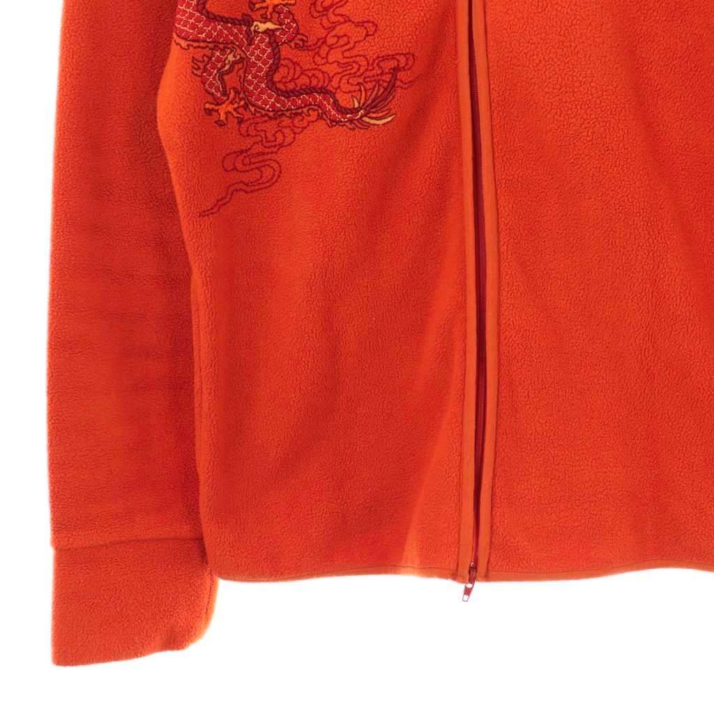 【VIVIENNE TAM】希少バックドラゴン 刺繍 　スェットジップジャケット ヴィヴィアンタム VIVIENNE TAM ドラゴン刺繍 Wジップ フリース