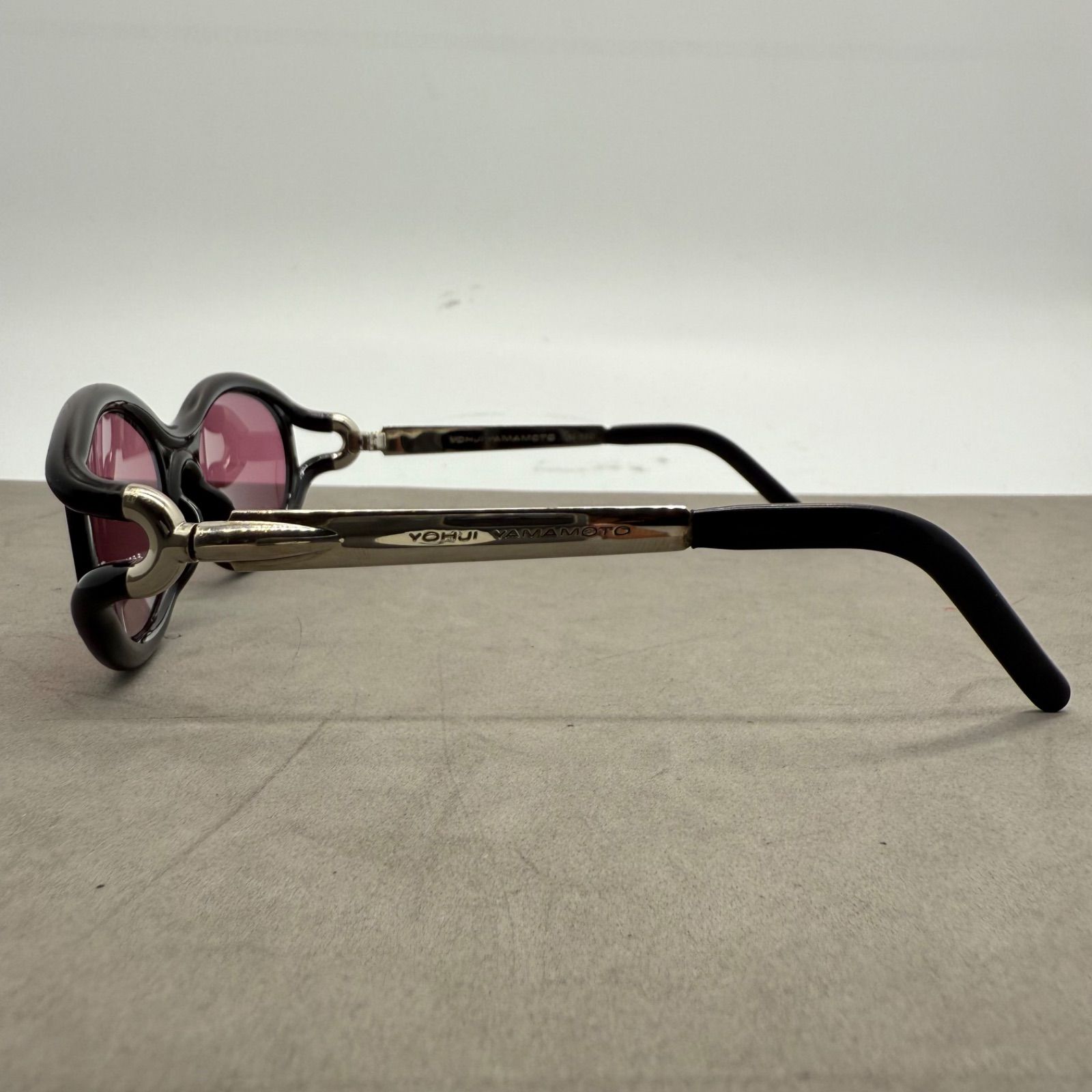 【美品】yohji yamamoto　サングラス　オーバル型　90s アーカイブ Yohji Yamamoto - 【美品】yohji yamamoto サングラス オーバル型 90s