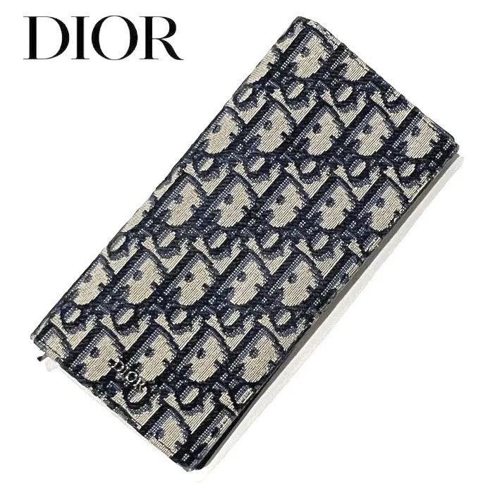 DIOR バーティカル ロングウォレット ディオール オブリーク ジャカード DIOR | バーティカル 2つ折りウォレット ディオール オブリーク