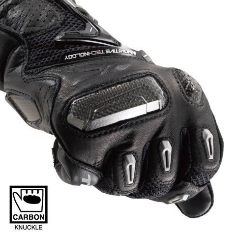 RSタイチ　メッシュレザーグローブ　ブラック　Lサイズ　新品未使用　RST392 RSタイチ(RS TAICHI) バイク ライディンググローブ 春夏 メッシュ通気性 タッチパネル対応 プロテクター内蔵 カーボン WRX PRO  エアーグローブ RST465 ALL BLACK S