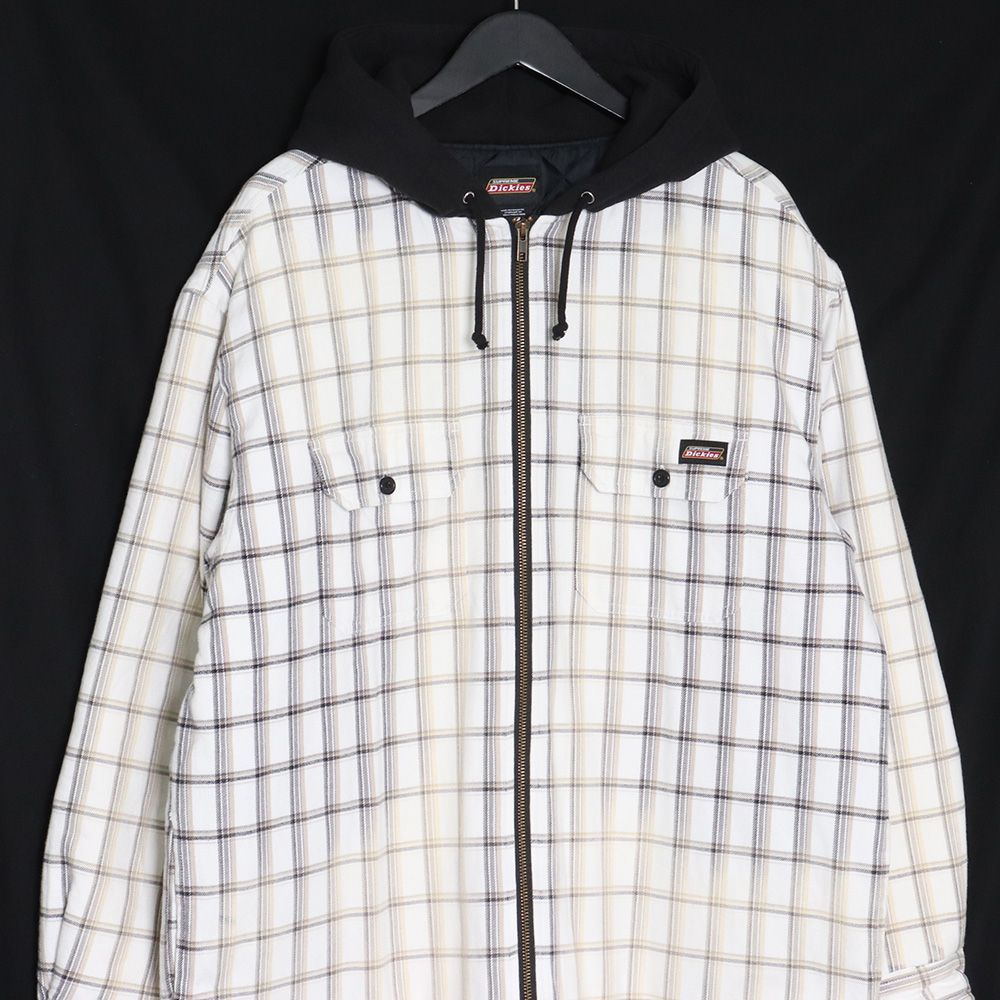 SUPREME × DICKIES Plaid Hooded Zip Up Shirt Mサイズ - メルカリ