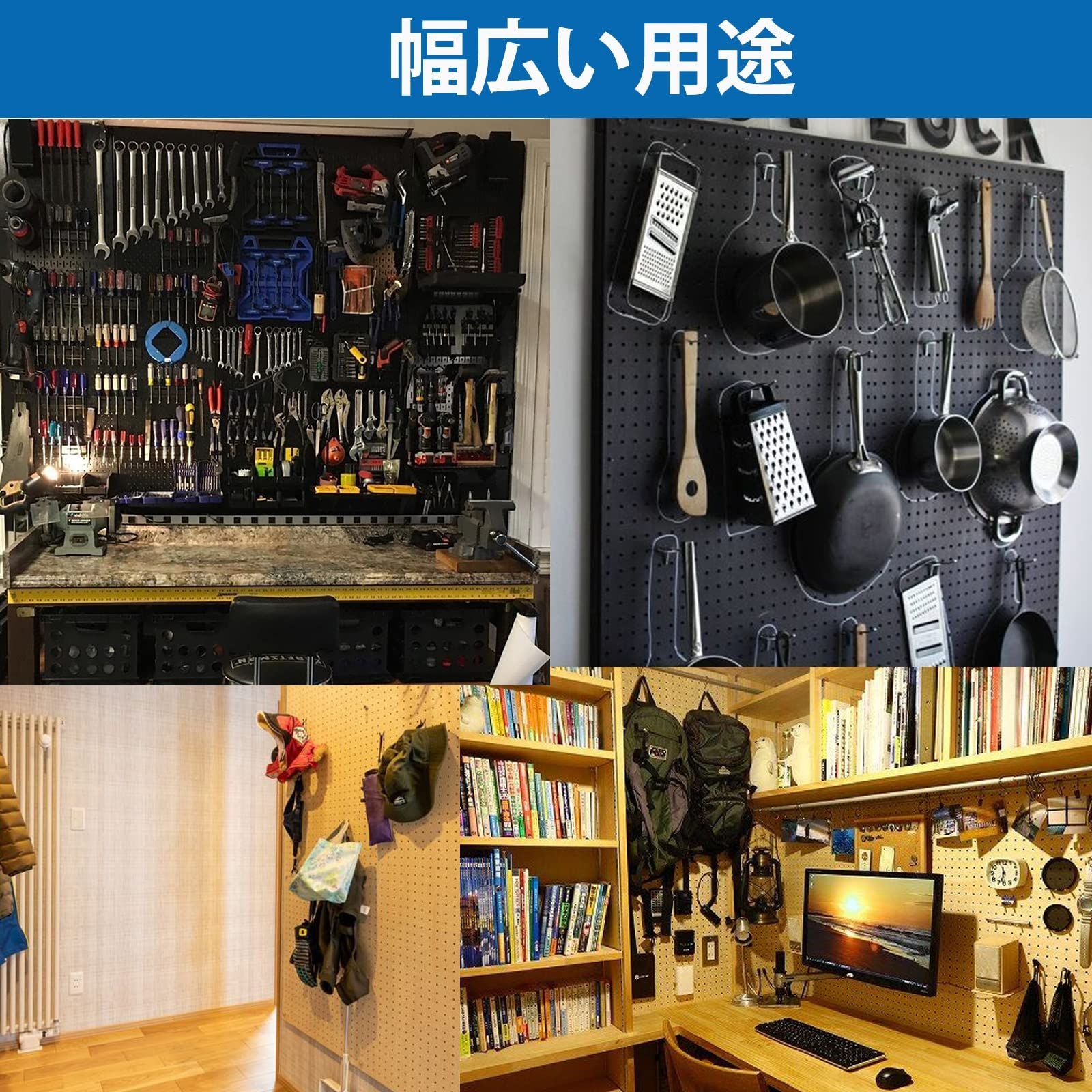 新品 20個 有孔ボードフック 専用 T型 フック 銀 有効ボード