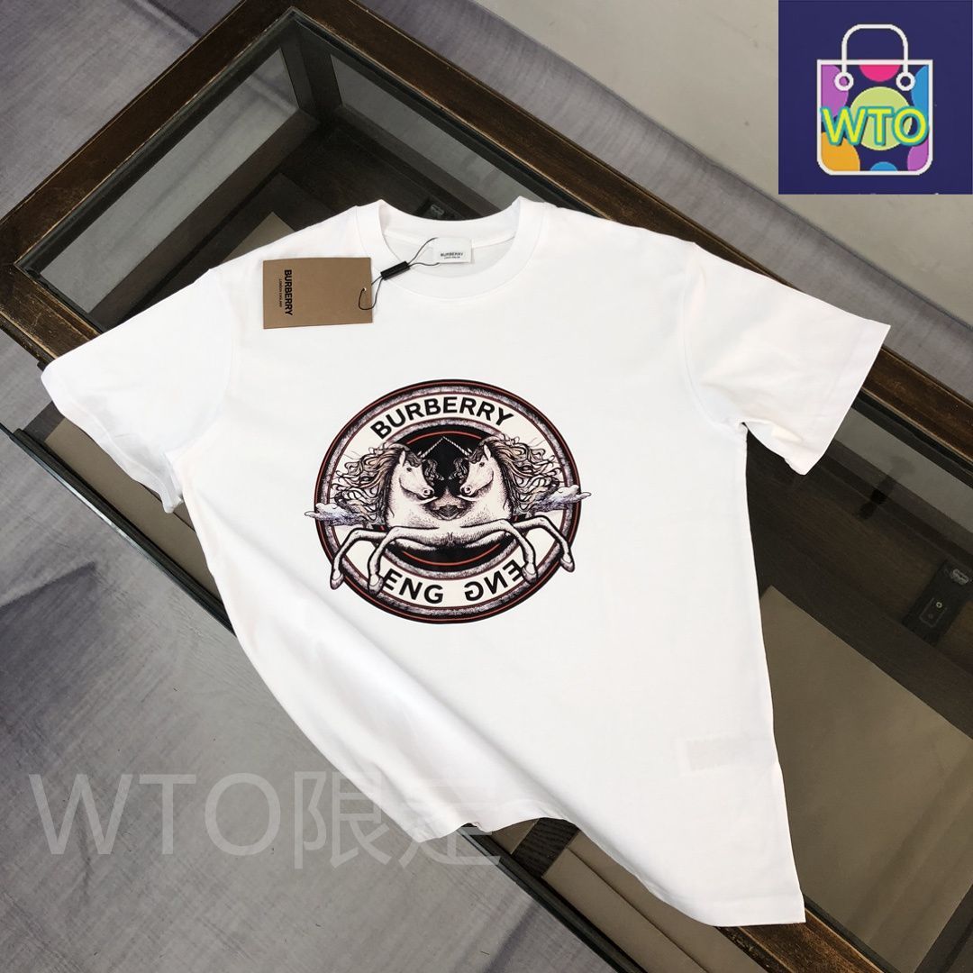 本日限定特価】Burberry 春夏 ロゴプリントTシャツ [本日特価