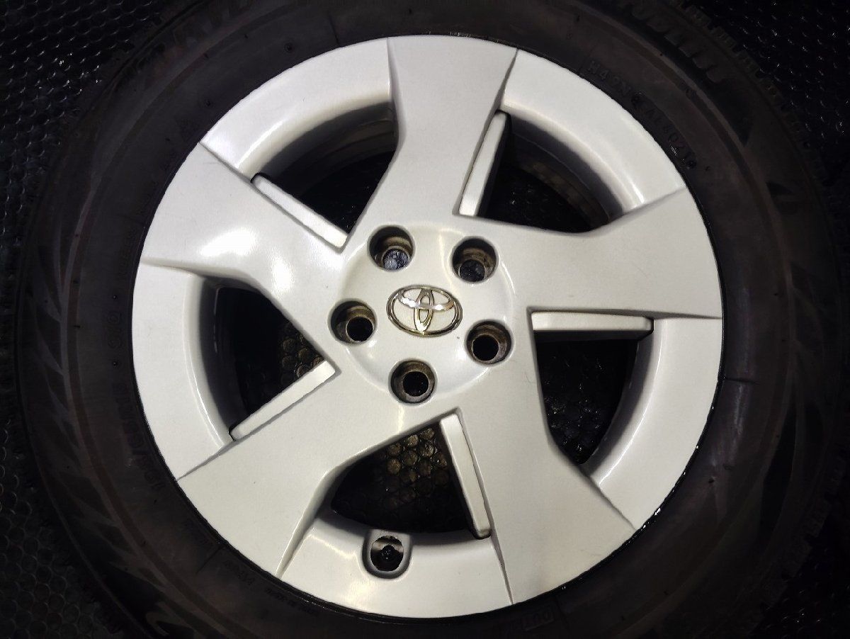 BS BLIZZAK VRX2 195|65R15 スタッドレス トヨタ 30プリウス 純正ホイール 15インチ 6J5HPCD100 45 21年製 バリ溝 KTM527