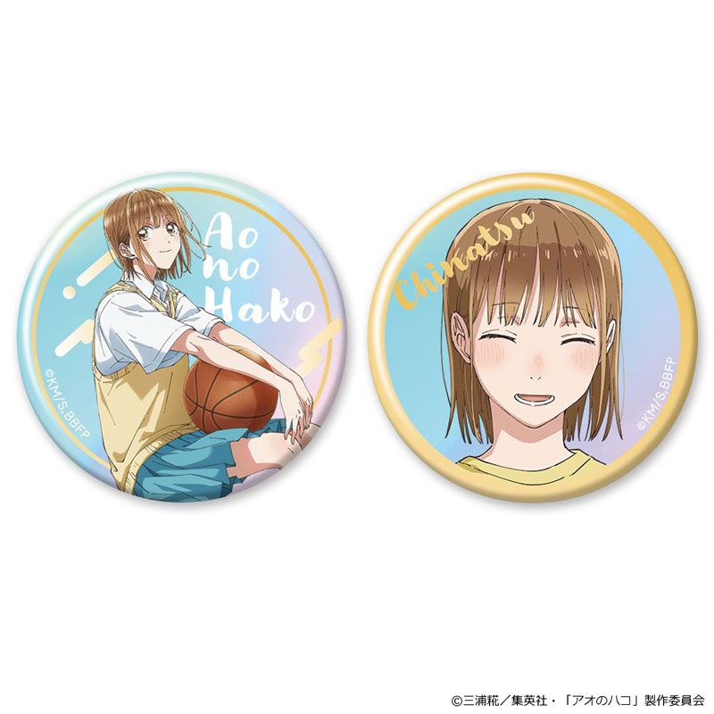 アオのハコ 鹿野千夏 アクリルスタンド 缶バッジ アオのハコ オーロラ缶バッジ2個セット 鹿野千夏 アオハコ アニハコ