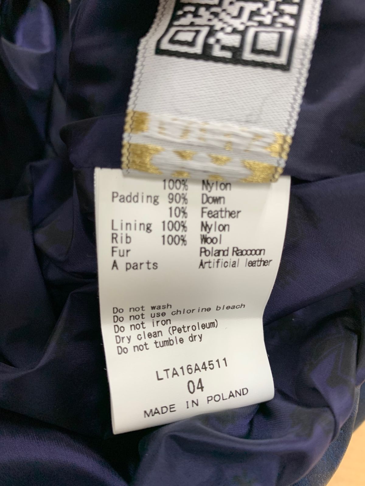 タトラス LTA16A4511 ダウンベスト 04 ネイビー ラクーンファー ITN9OOBXVK5O SIROKUMA-CORPORATION_COM
