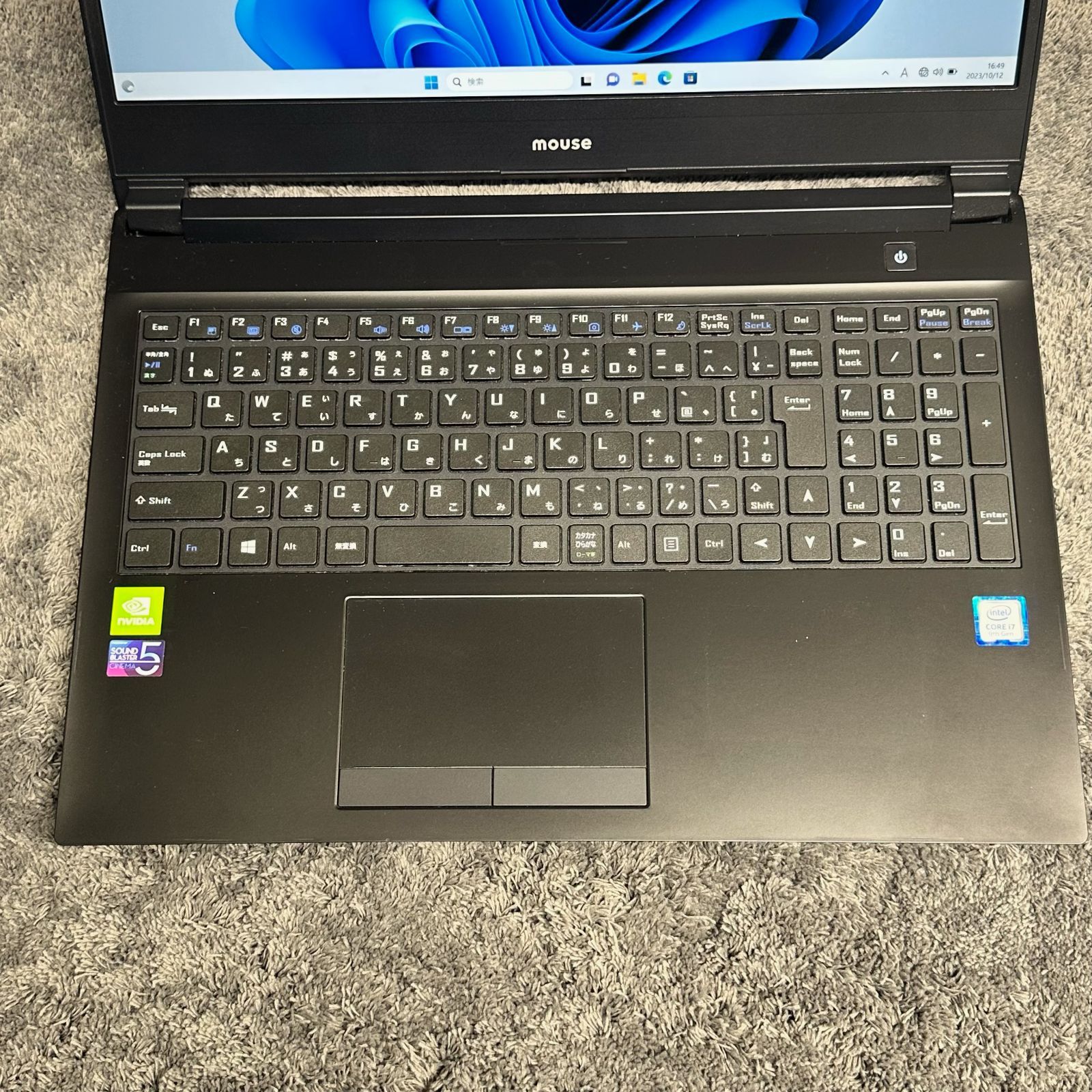 1ヶ月保証】ゲーミングPC mouse ノートパソコン i7-9750H メモリ16GB 