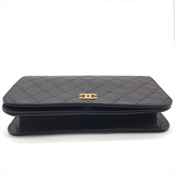 【美品】シャネル フルフラップ チェーンショルダー ラムスキン ココマーク CHANEL(シャネル) ココマーク ラムスキン チェーンショルダー