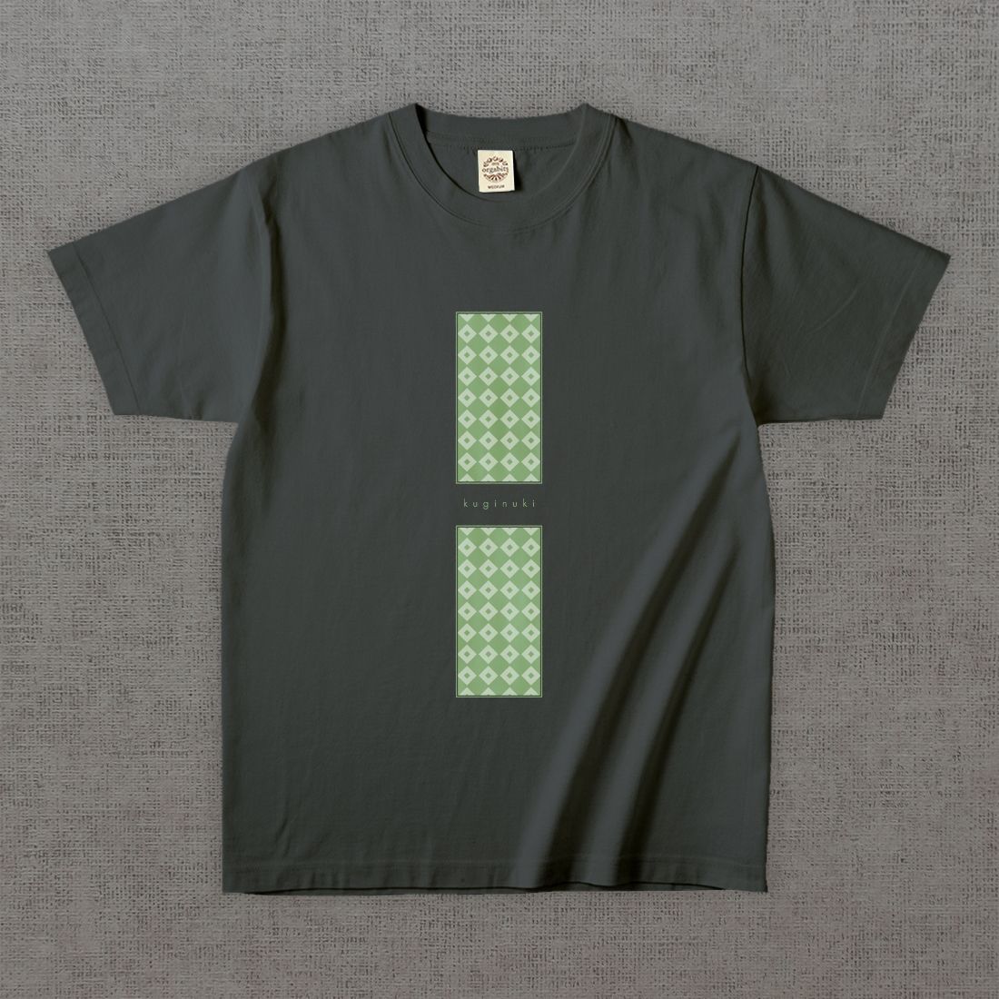和柄Tシャツ　網代 -彩・角-