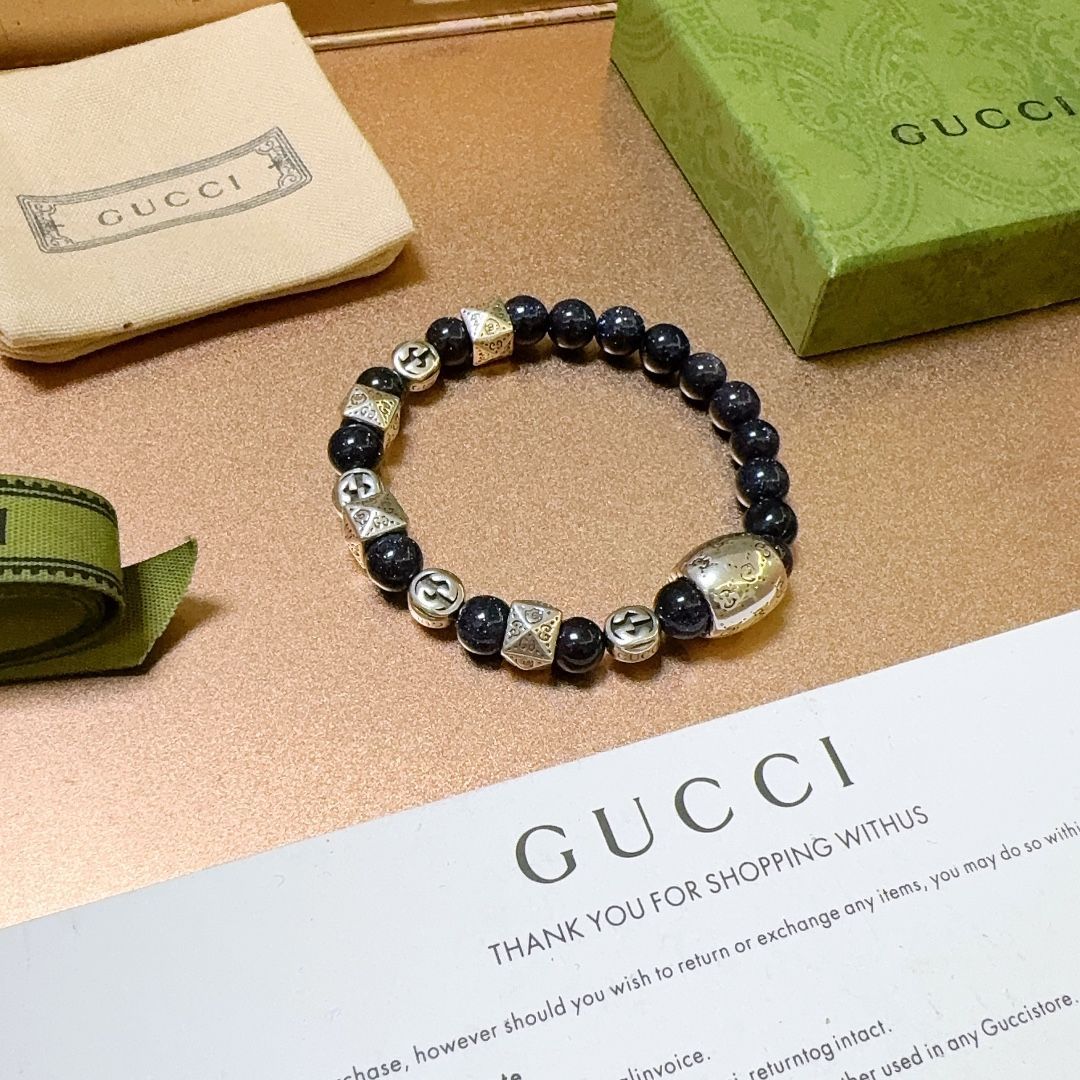 GUCCI グッチ 瑪瑙 グッチバンブー 腕輪 ブレスレット