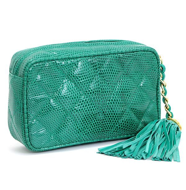 CHANEL シャネル ポーチ フリンジ リザード CHANEL '90～'91頃 リザードレザーフリンジポーチ】を買取いたしました