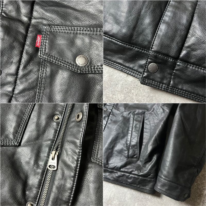 Levis 70506 タイプ フェイク レザー ボア ジャケット XL / リーバイス 