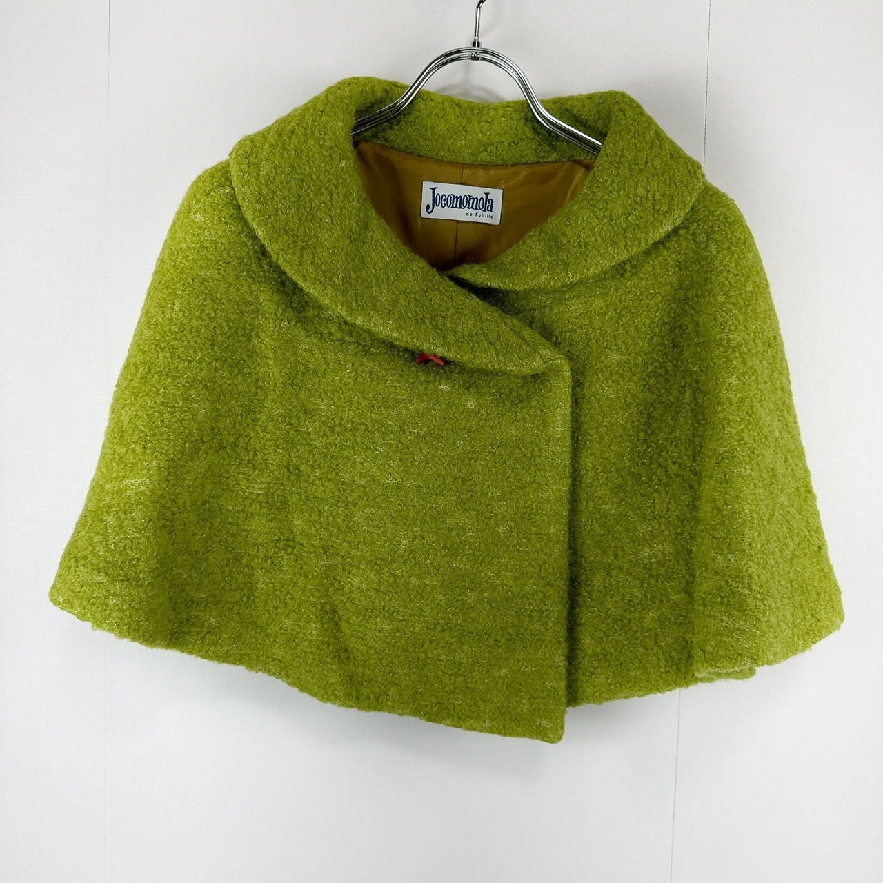 Z897 【美品】 Jocomomola ホコモモラ ポンチョ ショートケープコート