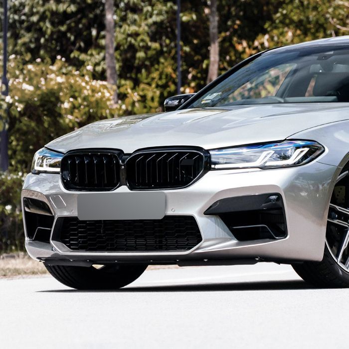 BMW 5シリーズ G30 G31 LCI 後期 ダブルフィン 小売 グリル グロス