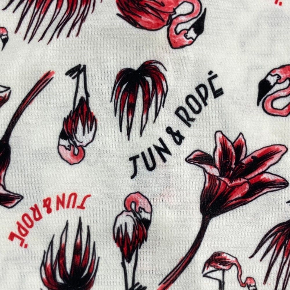 サイズ：S JUNu0026ROPE ジュン アンド ロペ ; 半袖ポロシャツ 総柄 レッド系 [240101427733] ゴルフウェア レディース ストスト