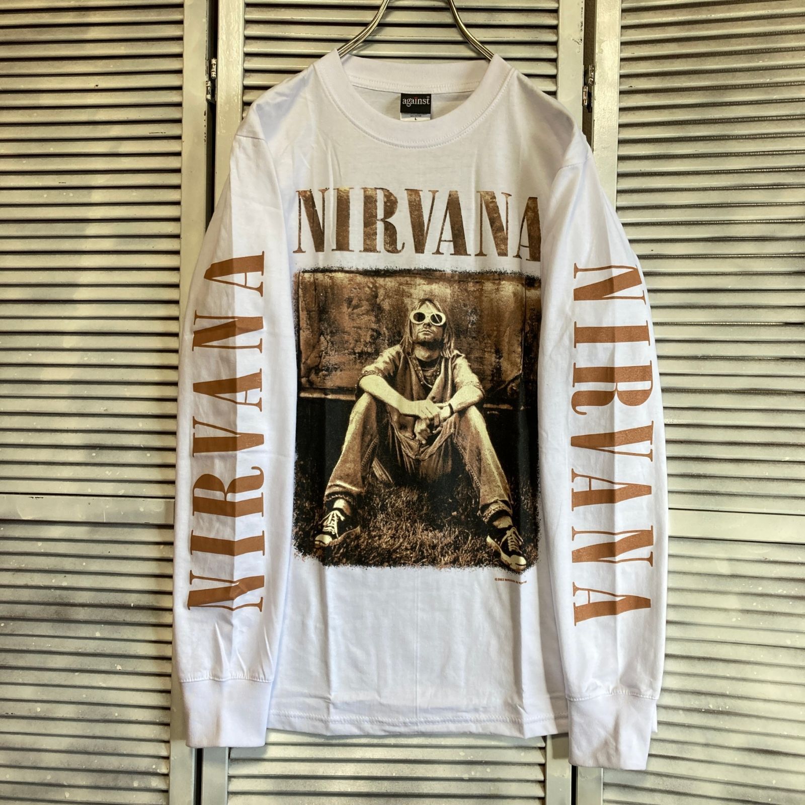 ⭐︎ ニルバーナ NIRVANA カートコバーン 白 長袖 Tシャツ ロック