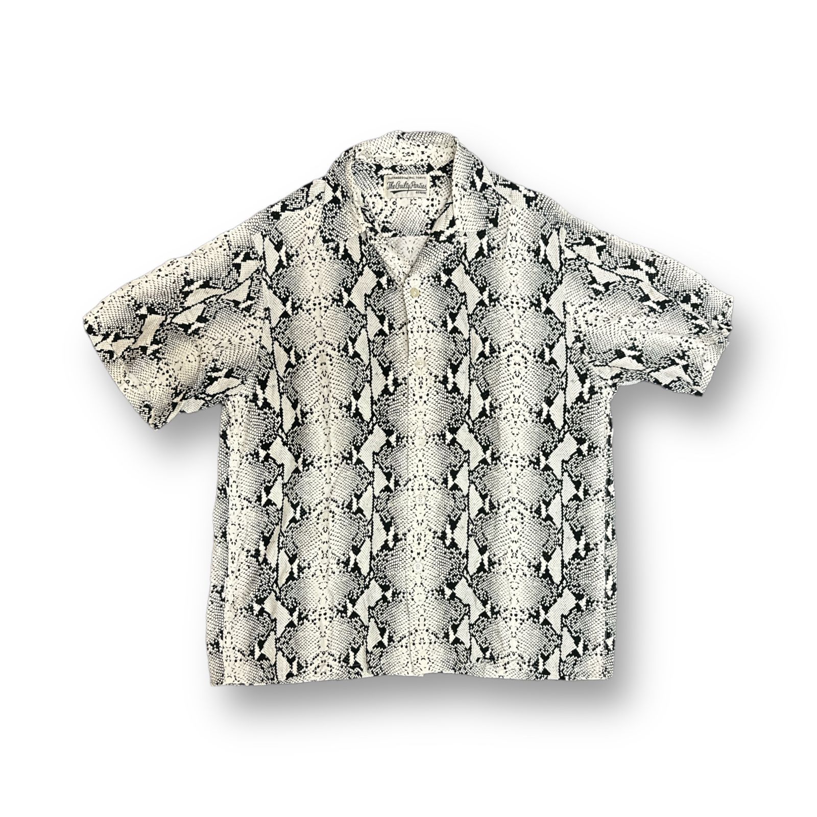 定価30800円 WACKO MARIA 20SS PYTHON HAWAIIAN SHIRT S/S パイソン ハワイアンシャツ アロハシャツ  ワコマリア 20SS-WMS-HI05 ホワイト系 M 62102A3 - メルカリ