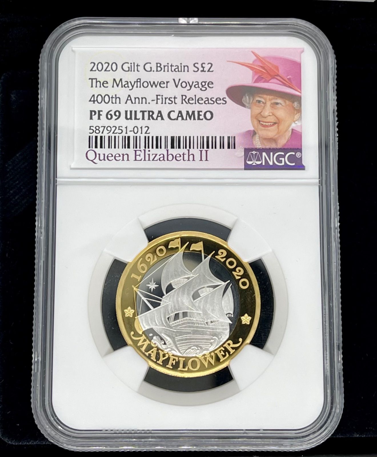 2020 メイフラワー号出航400周年 2ポンド銀貨 NGC PF69 一流メーカー