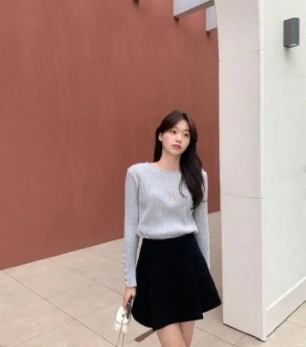 ルプレイン カシミア ボタン ニット