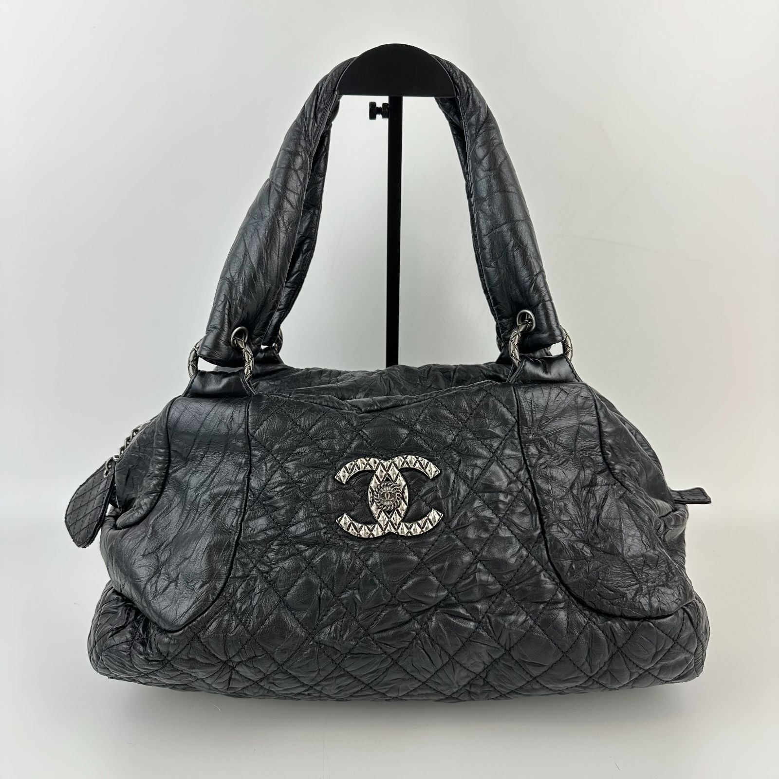 CHANEL シャネル ココマーク マトラッセ ボストンバッグ