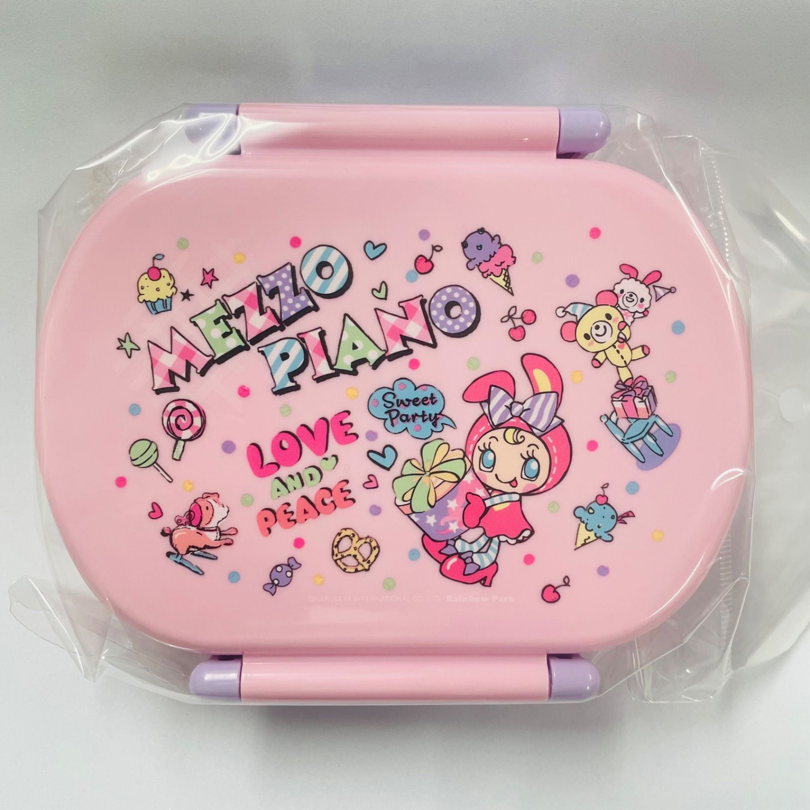 新品未使用】メゾピアノ ランチボックス1段丸型 お弁当箱 360ml