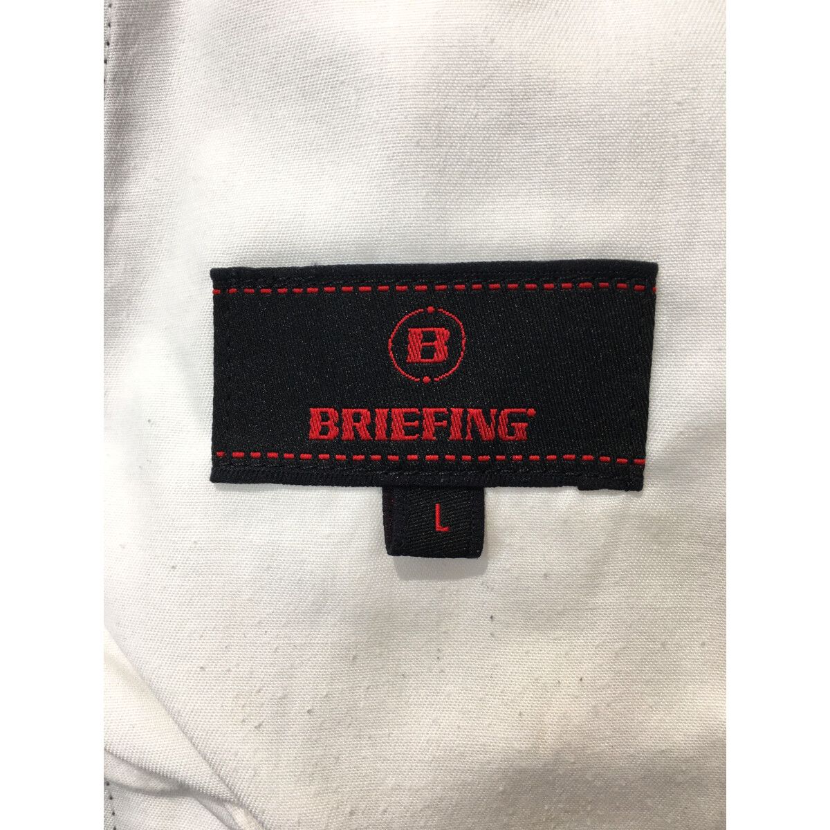 BRIEFING - coco 中古 ブリーフィング BRIEFING メンズ ハーフパンツ L 紺系 ネイビー 総柄 BRIEFING GOLF ブリーフィング カーゴハーフパンツ ネイビー 麻
