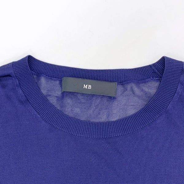 MB エムビー ハイエンド シアー ニット セーター 美品 HE047 MB エムビー ハイエンド シアー ニット セーター 美品 HE047