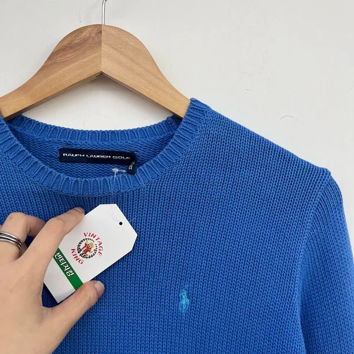 ポロ Ralph Lauren ラルフローレン 青 ニット セーター