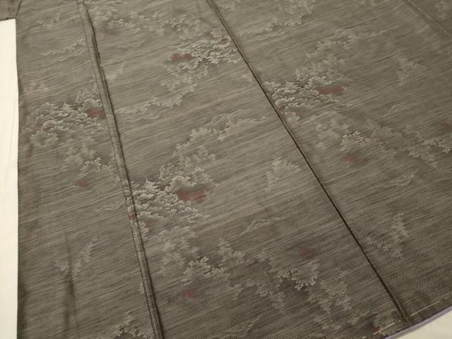 平和屋着物○本場大島紬 樹林風景文 正絹 逸品 未使用 DAAT1340tw