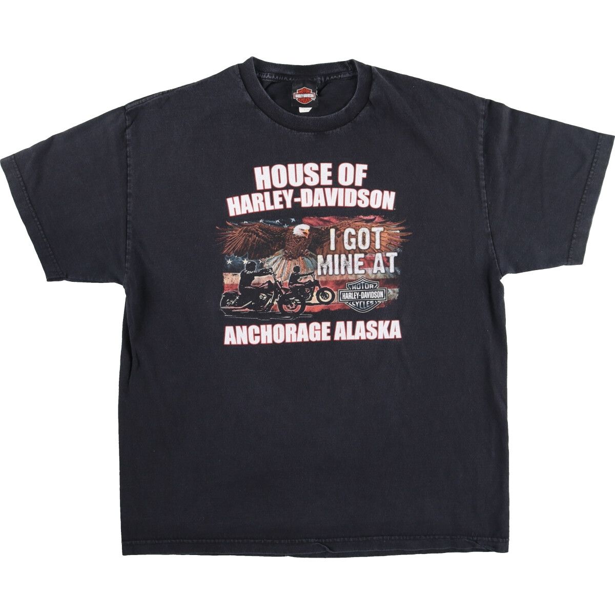 古着 ハーレーダビッドソン Harley-Davidson イーグル柄 モーターサイクル バイクTシャツ メンズXL /eaa441780 【中古】/eaa441780