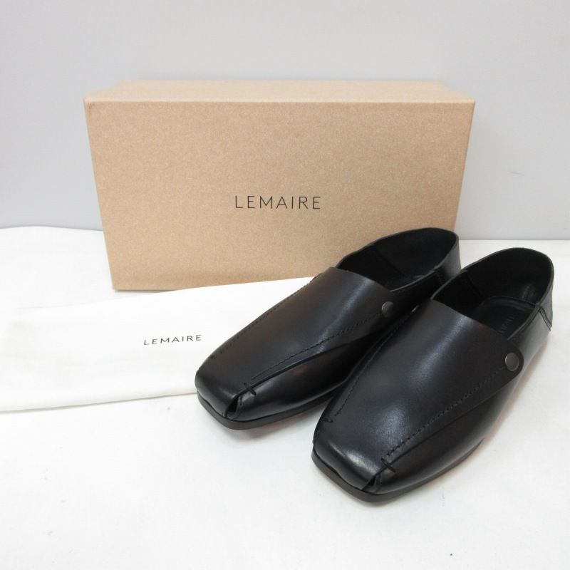 ルメール LEMAIRE 美品 22SS カーフレザー フォールデッド ルメール LEMAIRE 美品 22SS カーフレザー フォールデッド
