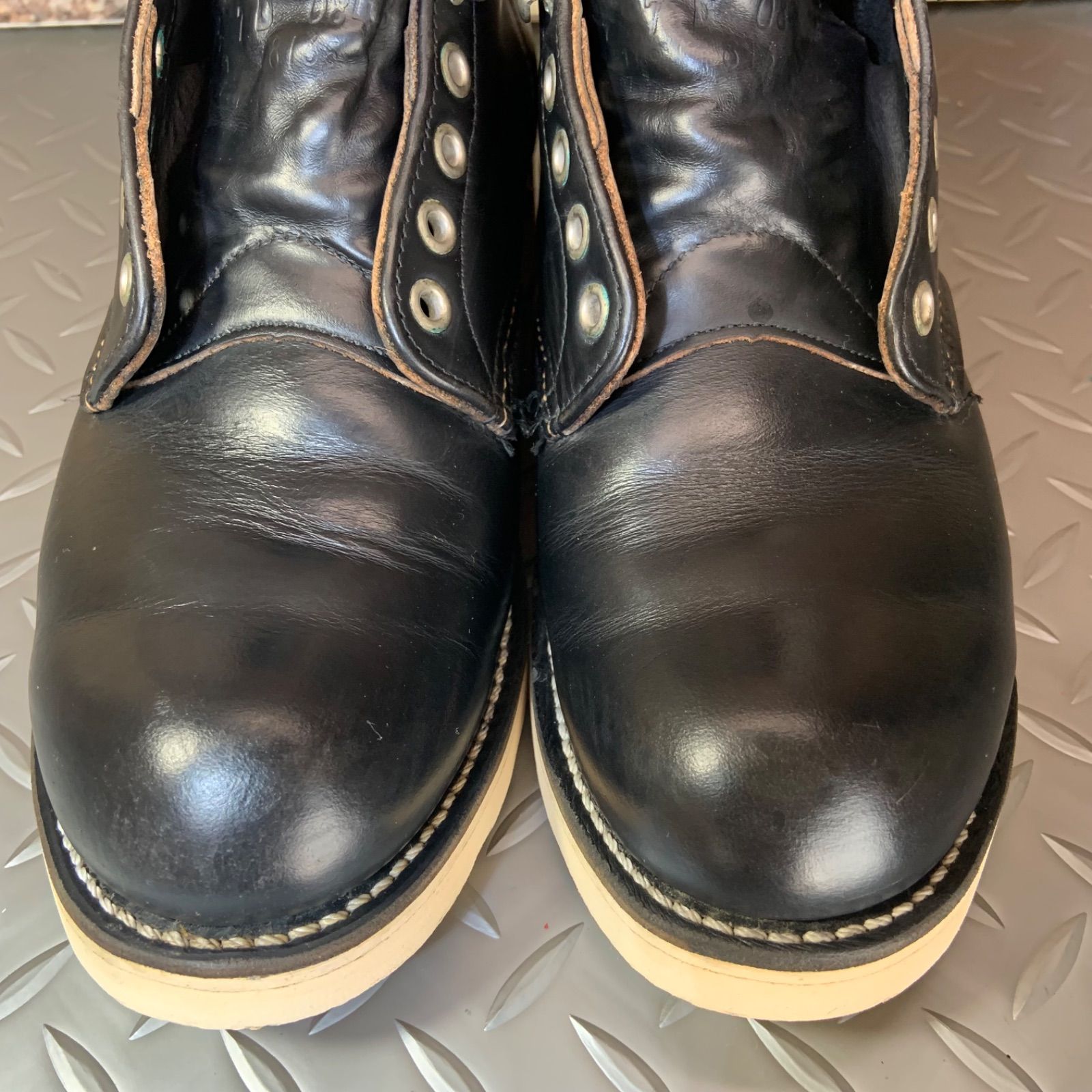 ☆REDWING 8165 ワークブーツ 刺繍羽タグ 1997年製 US7D JP25㎝ レッド