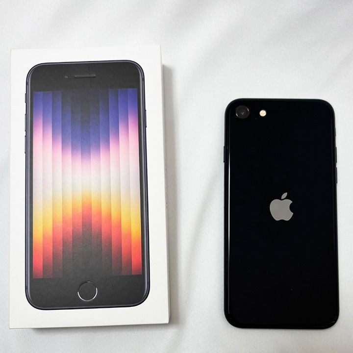 3986】iPhone SE3第3世代ミッドナイト 64GB simフリー SIMフリーApple