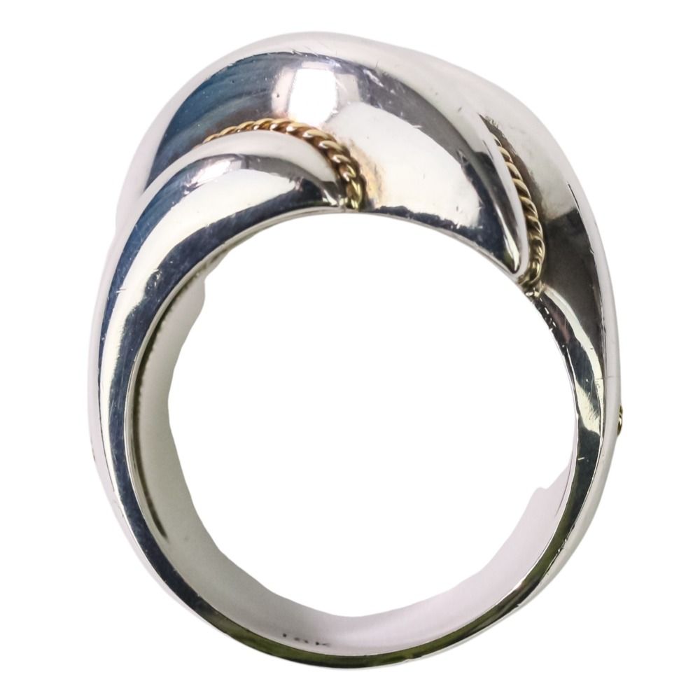 美品 Tiffany & Co ティファニー コンビ ツイストリング sv925