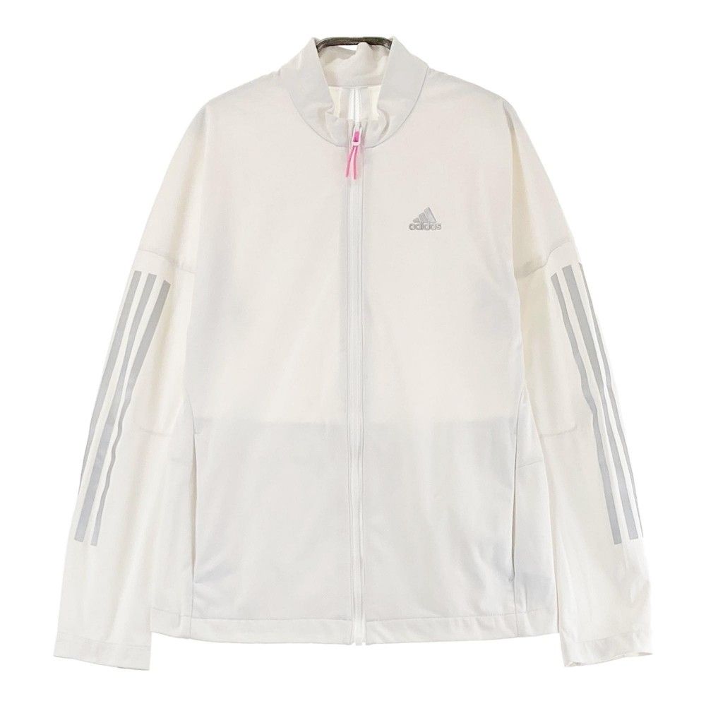 adidas ゴルフジャケット レディース ホワイト M サイズ：M ADIDAS GOLF アディダスゴルフ GT1739 ジップジャケット