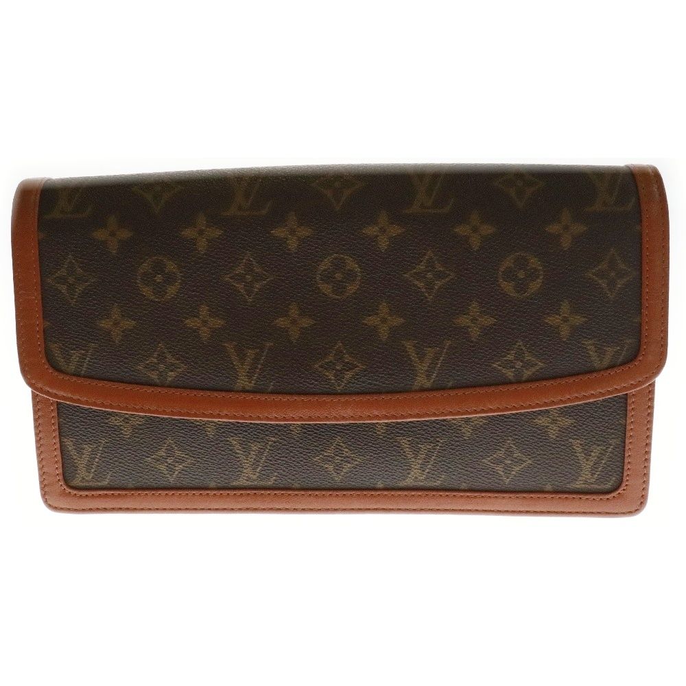 LOUIS VUITTON ルイヴィトン モノグラム ポシェットダム M51810 ブラウン PVC クラッチバッグ セカンドバッグ